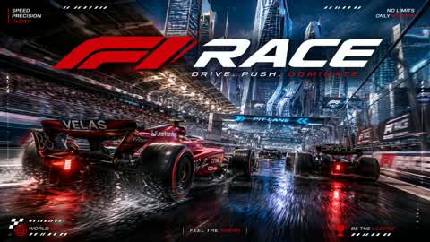 car F1 race