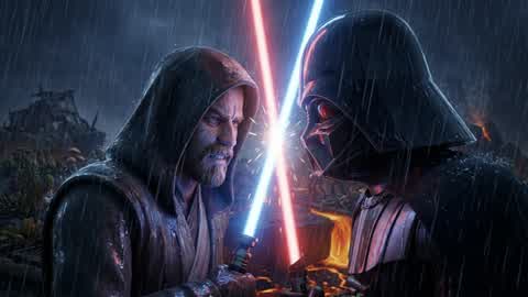 Dark vs Light (Lightsaber duel)