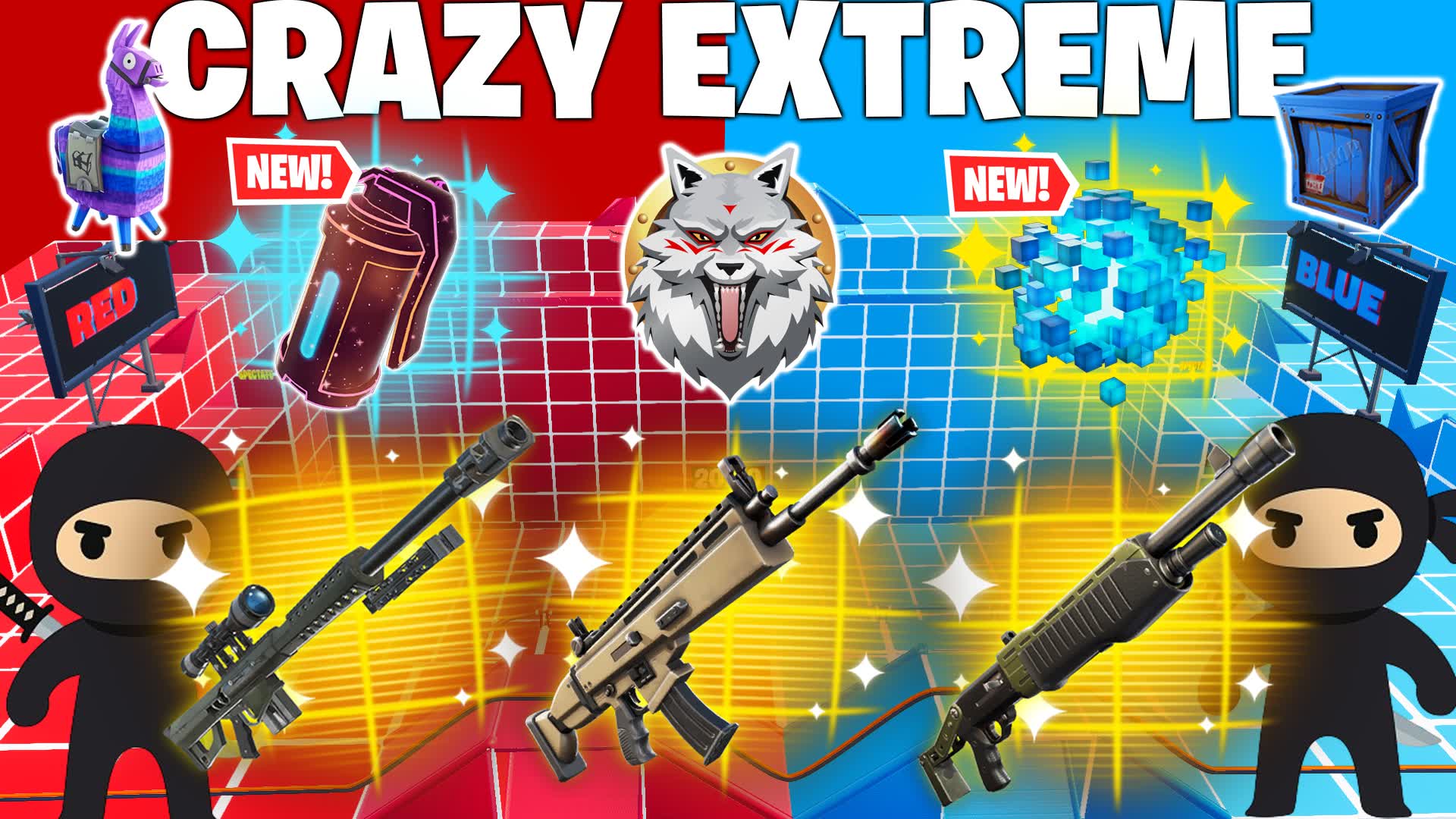 CRAZY ⭐️ RED VS BLUE 🔴🔵 (EVERY GUN)