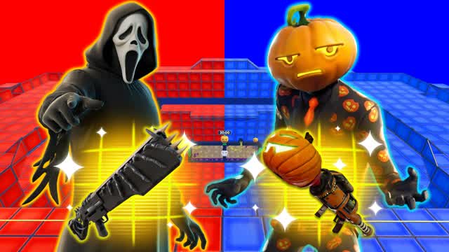 🎃 MEGA HALLOWEEN🎃 RED VS BLUE🔴🔵