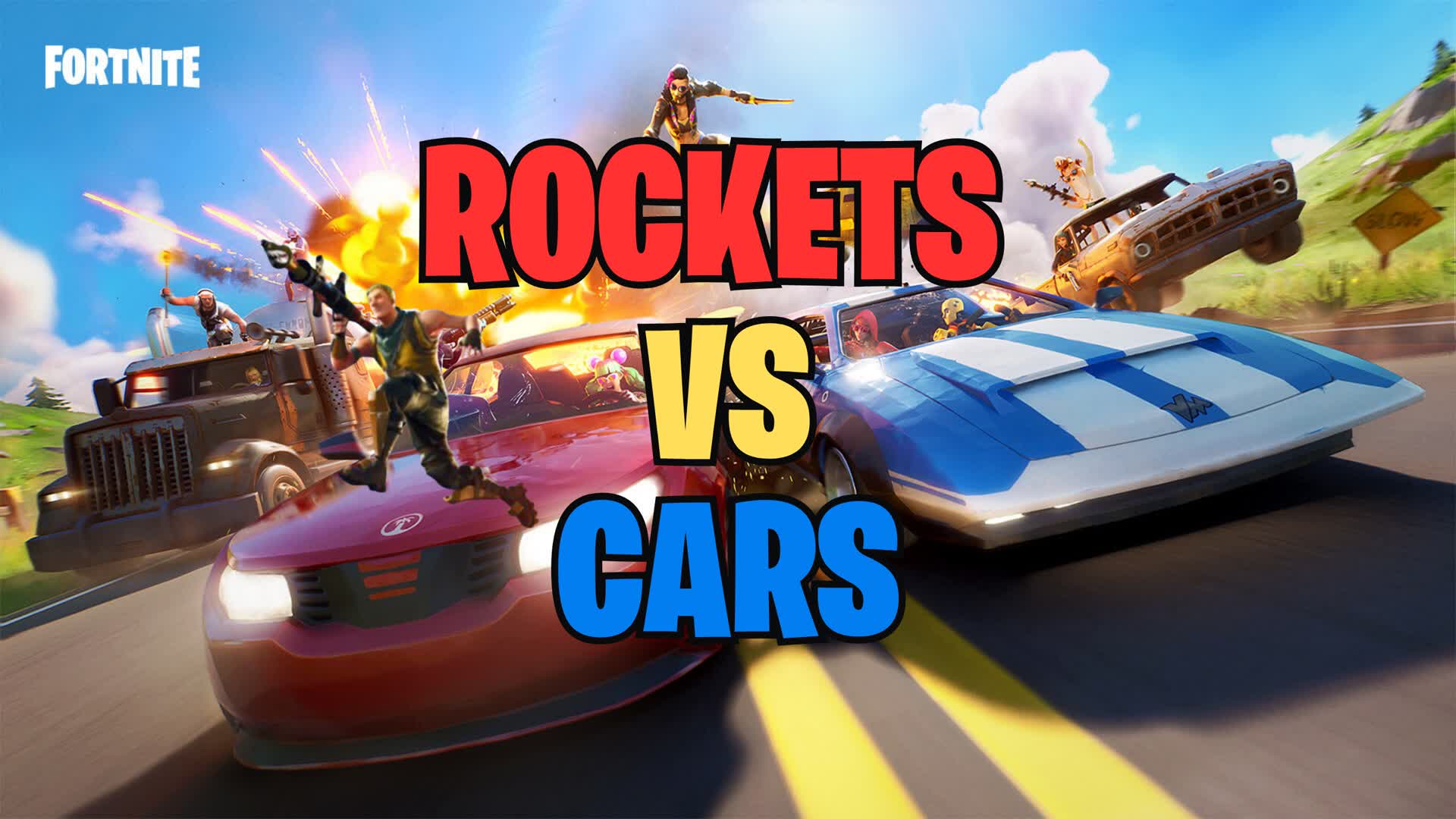 🚀Rockets VS 🚗Cars 4069-7887-7185 by vepe - Fortnite Creative Map Code