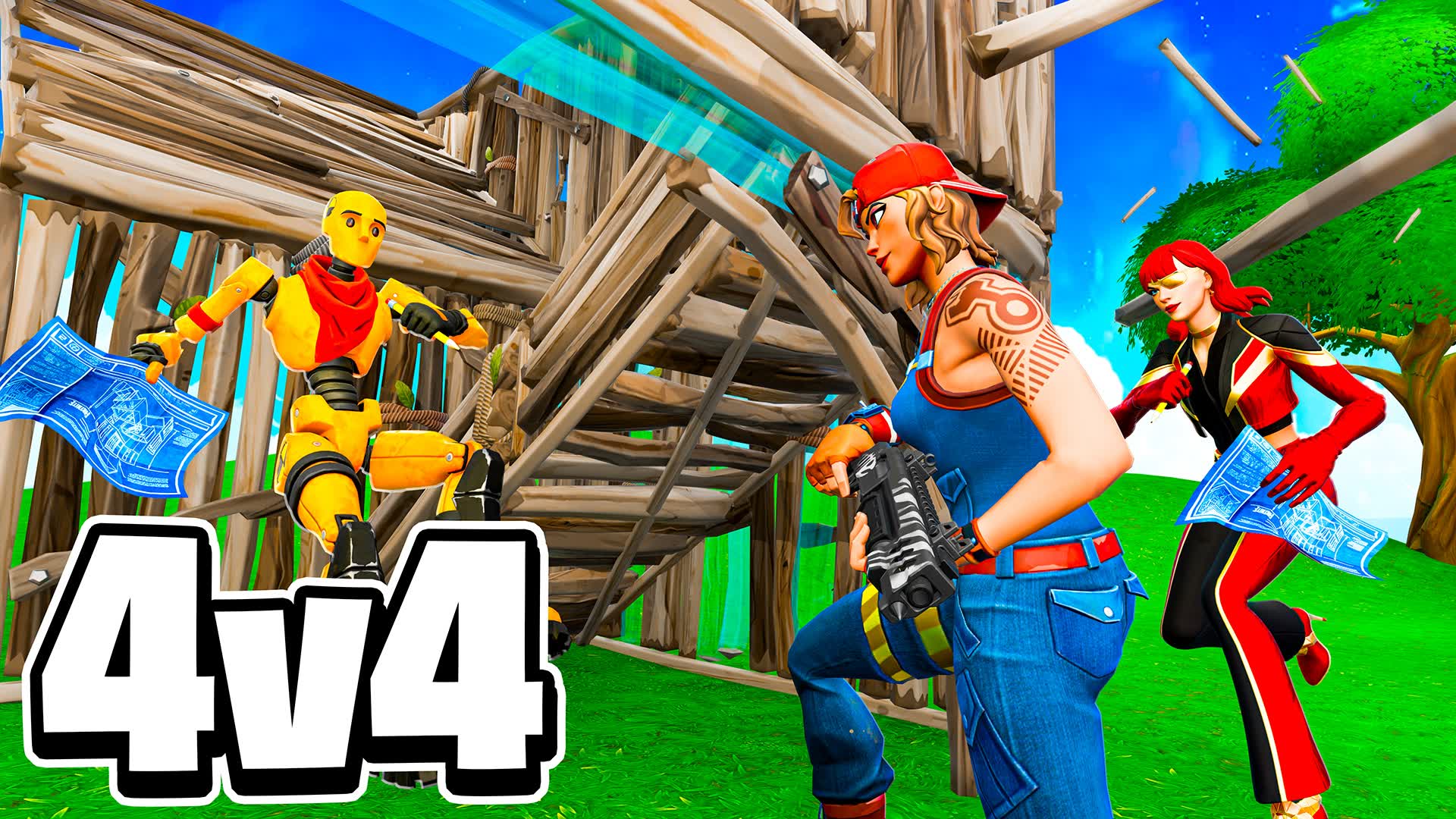 Building Wars 4v4 حرب المباني