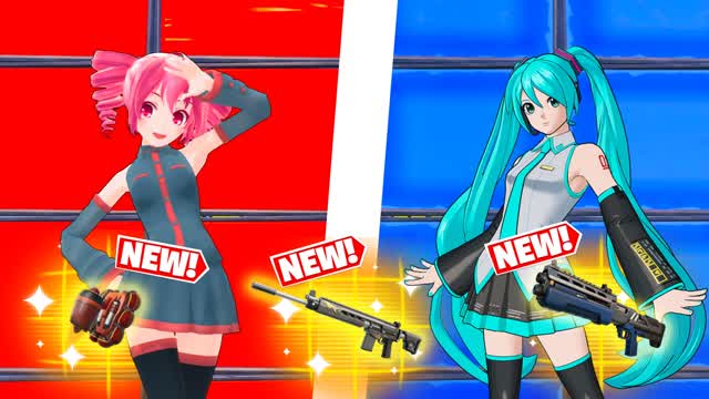MIKU vs TETO red vs blue 🔴🔵