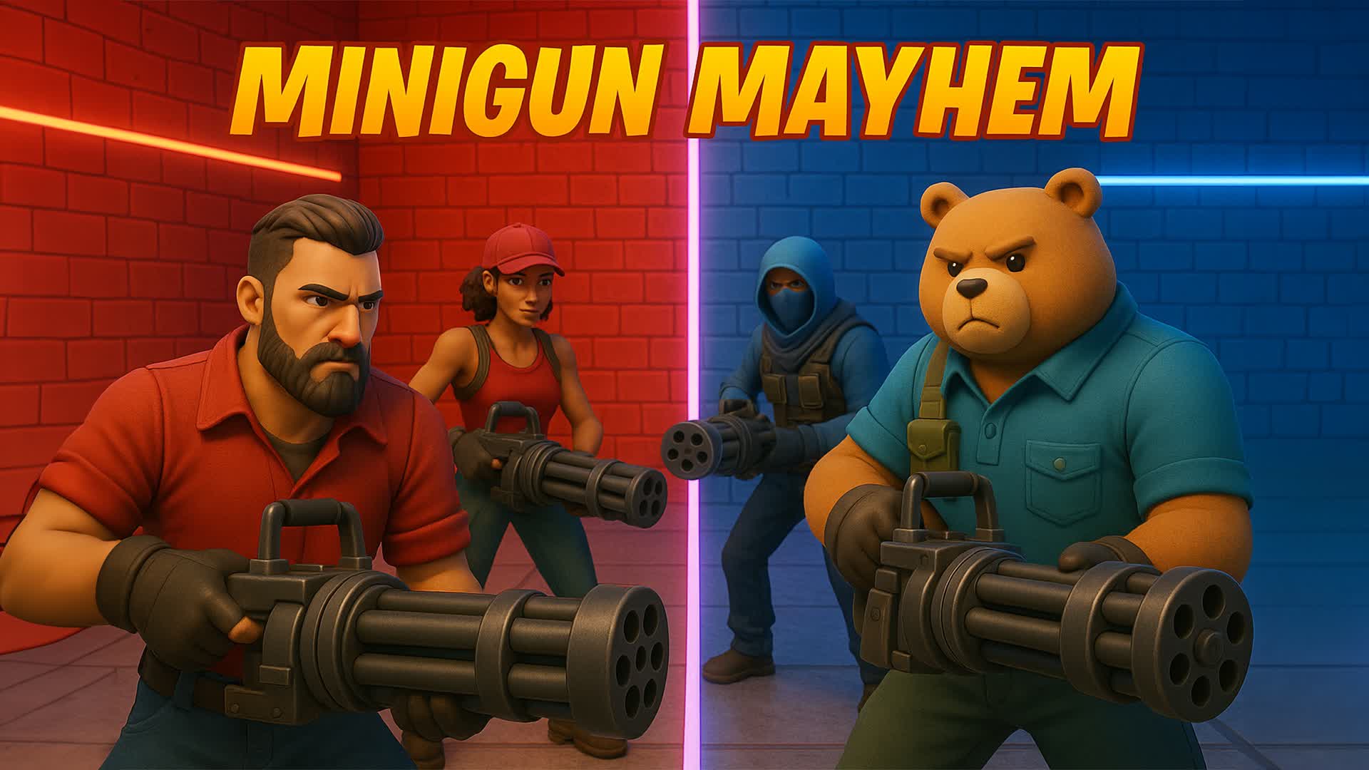 Minigun Mayhem - Red v Blue Boxfight