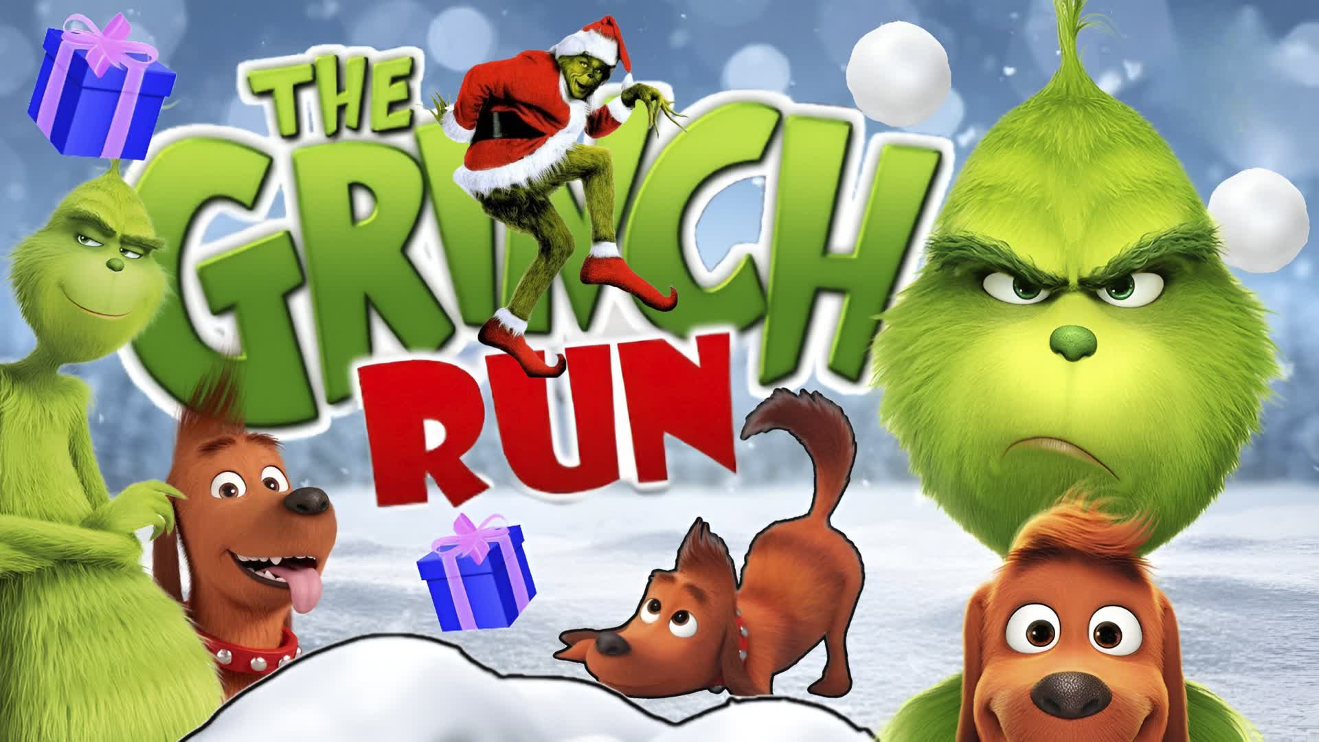 🧌THE GRINCH PARKOUR RUN CHRISTMAS RACE