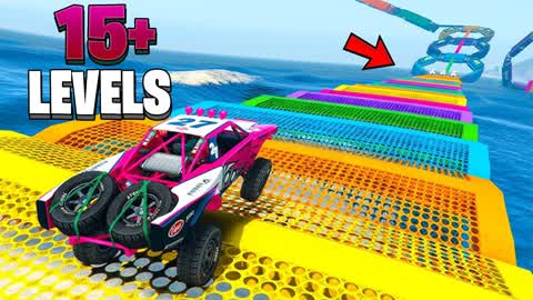 🌈OBBY CAR PARKOUR|15 lvl🌈