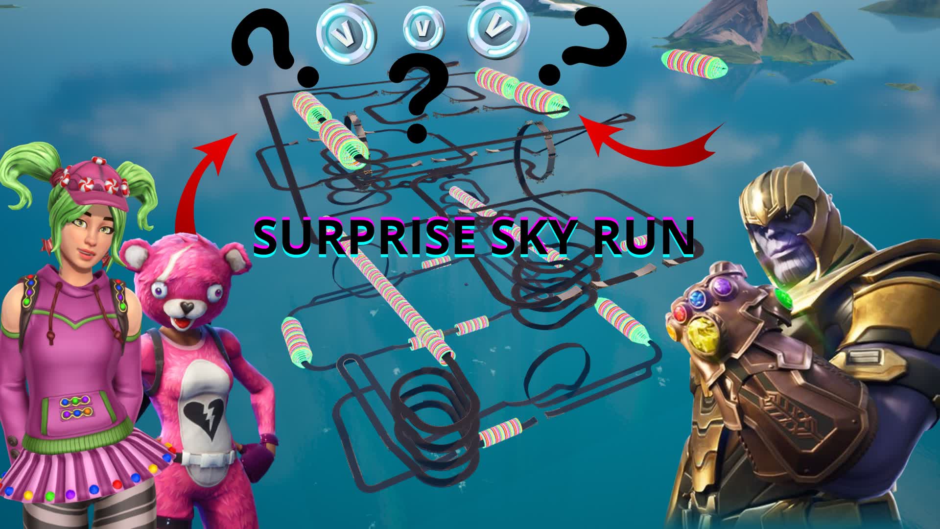 😱SURPRISE SKY RUN😱