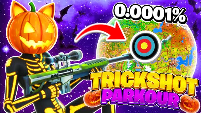 🎃GOLD SCARY TRICKSHOT PARKOUR 100+ 🎯
