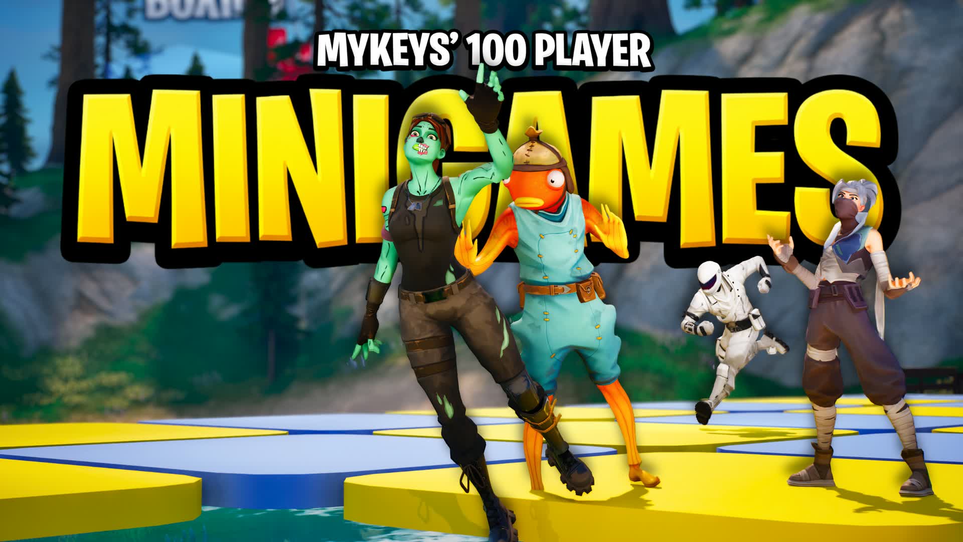 Mykeys ミニゲームアイランド🏝️ - 100人プレイヤー！