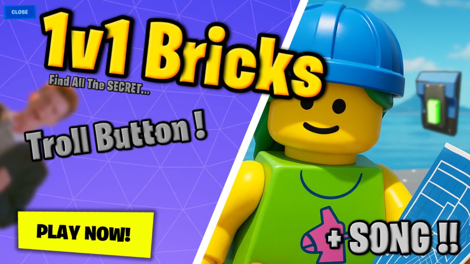1v1 BLOCK ⭐ ( MUSIC TROLL 🤫😈 )