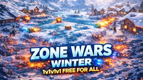 ZONE WARS WINTER 1V1 🎄❄️ 16 PLAYERS ⭐