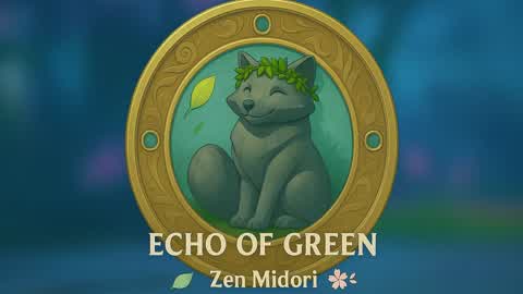 Echo of Green 🌿 💧 Zen Midori 🌺 💮