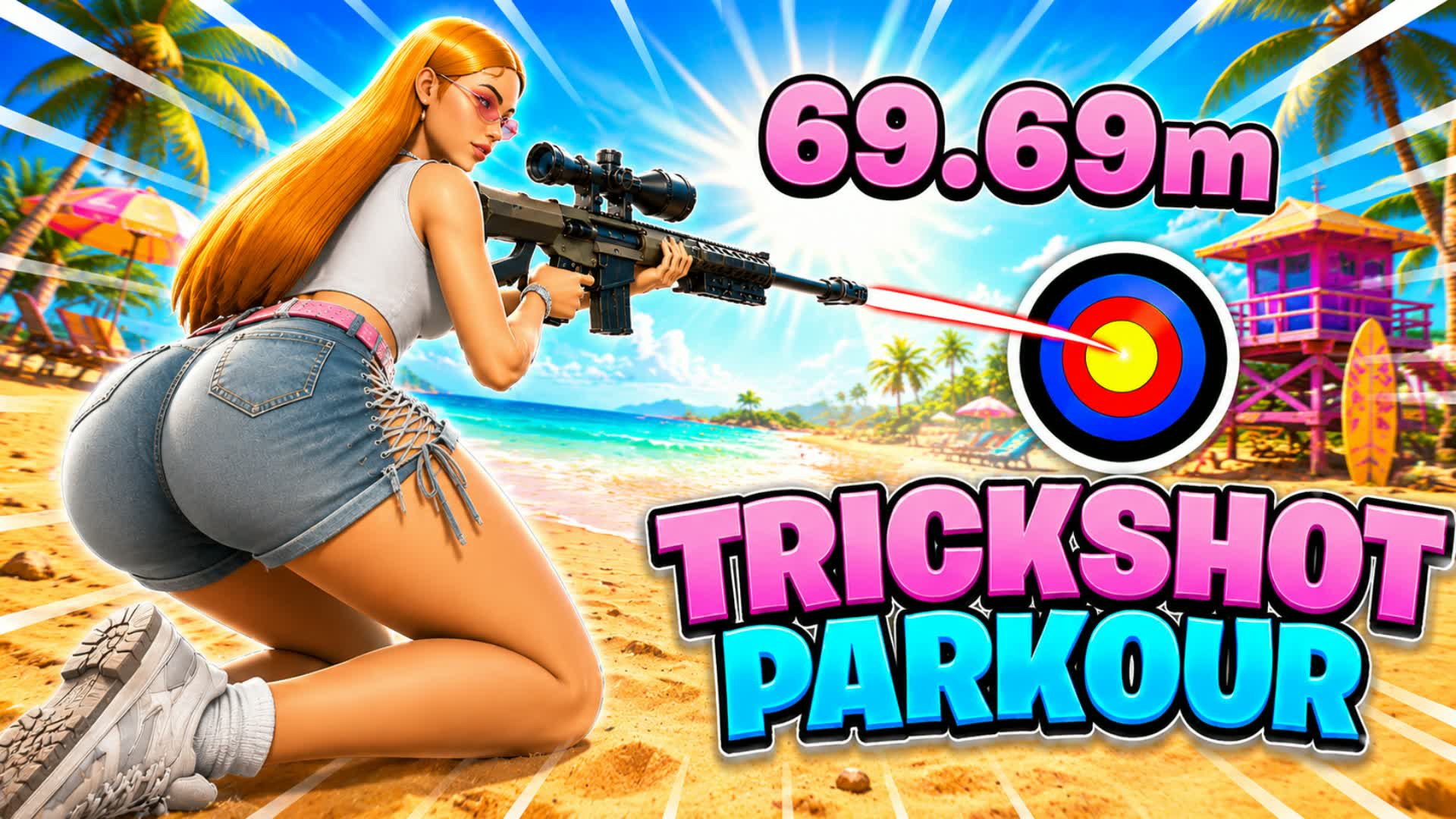 ☀️🧔‍♀️SUMMER GIRL TRICKSHOT PARKOUR 69+