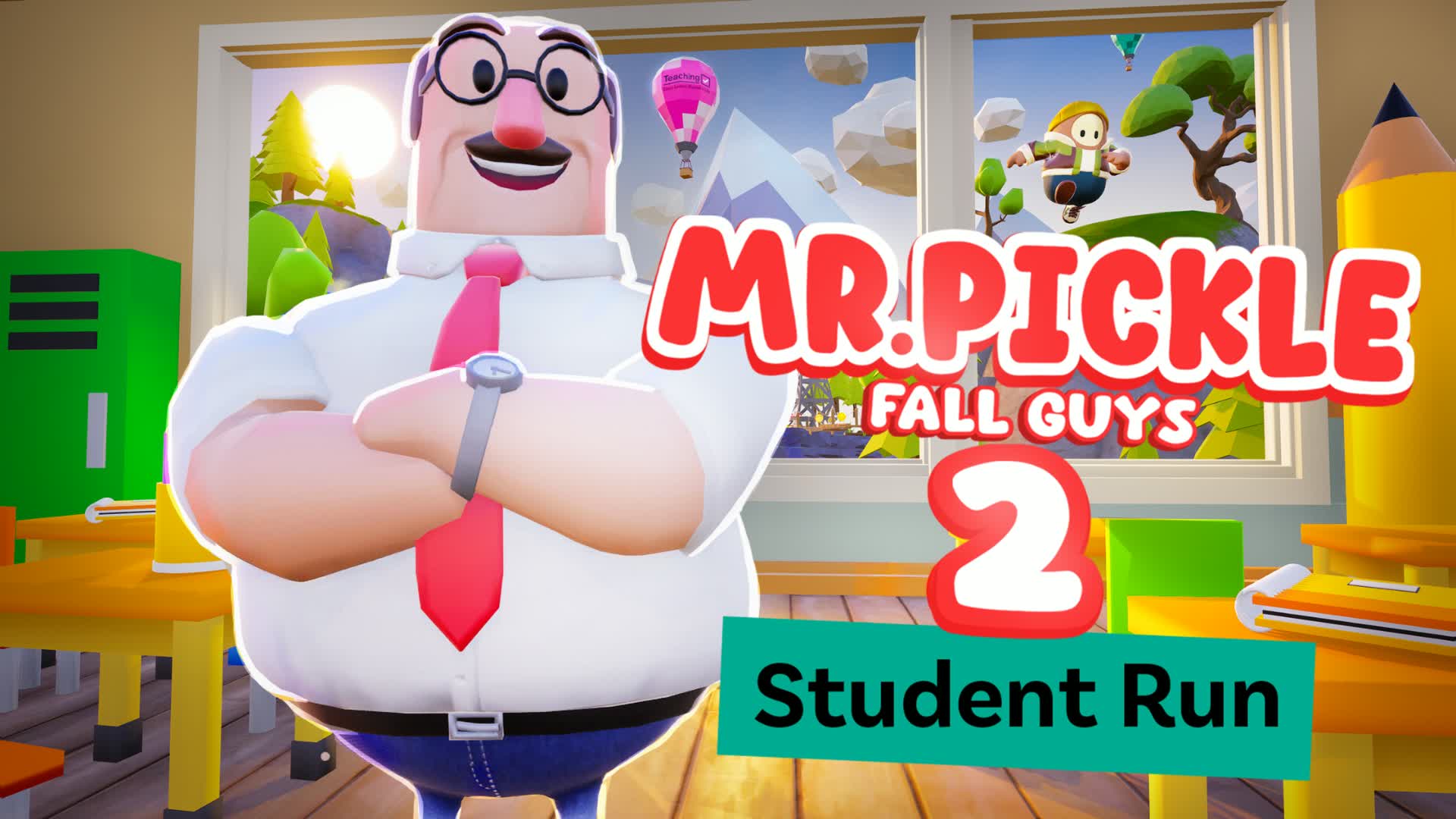 MR.PICKLE 2 FALL GUYS 🎒 STUDENT RUN