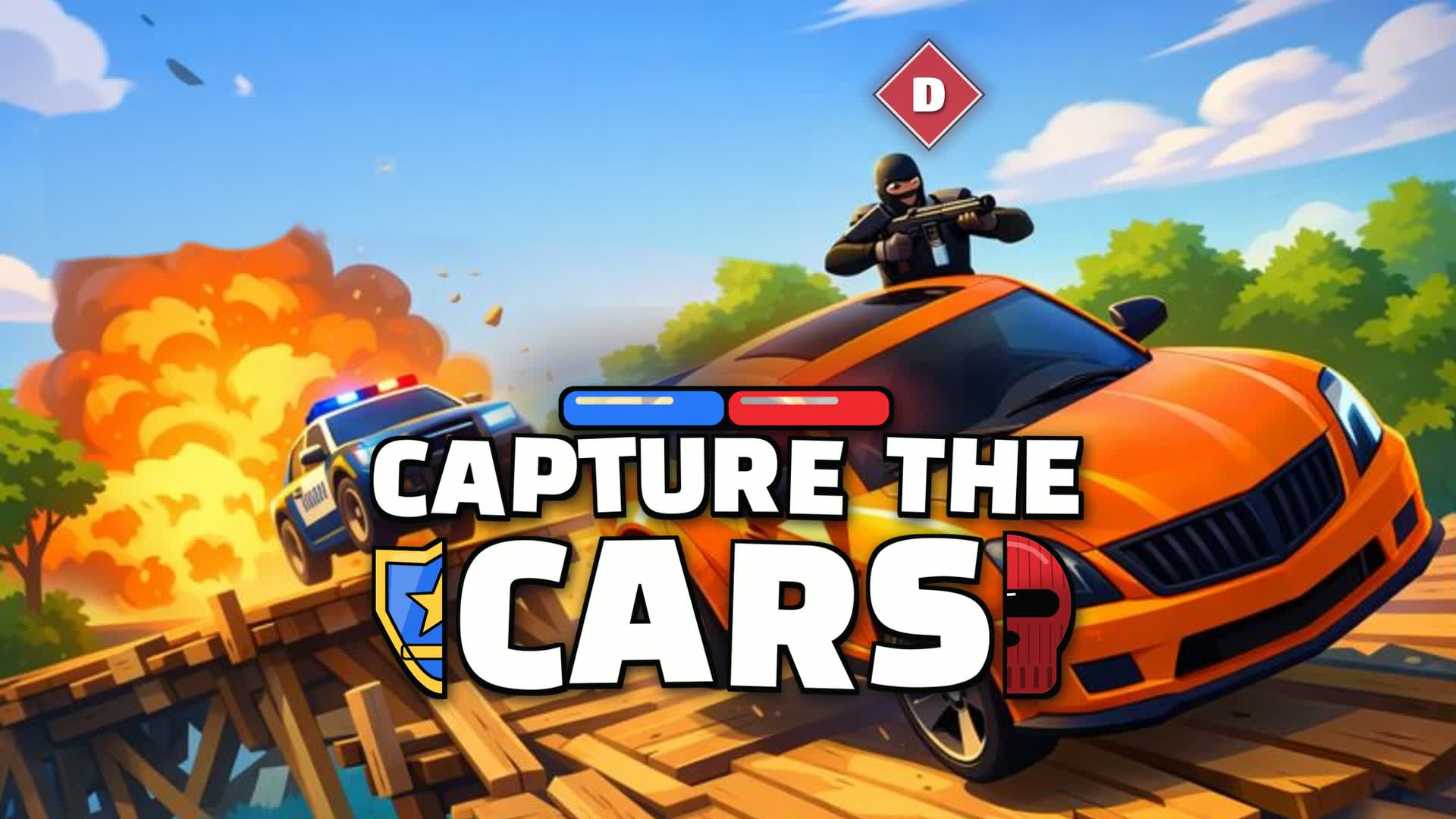 Capture the Cars [Hotwire] - Fortnite island 0002-1580-2748 by Renn-dev