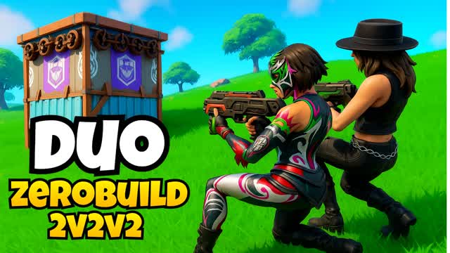 ⚔️ 2v2v2v2 DUO FFA | ZERO BUILD | PVP🎯