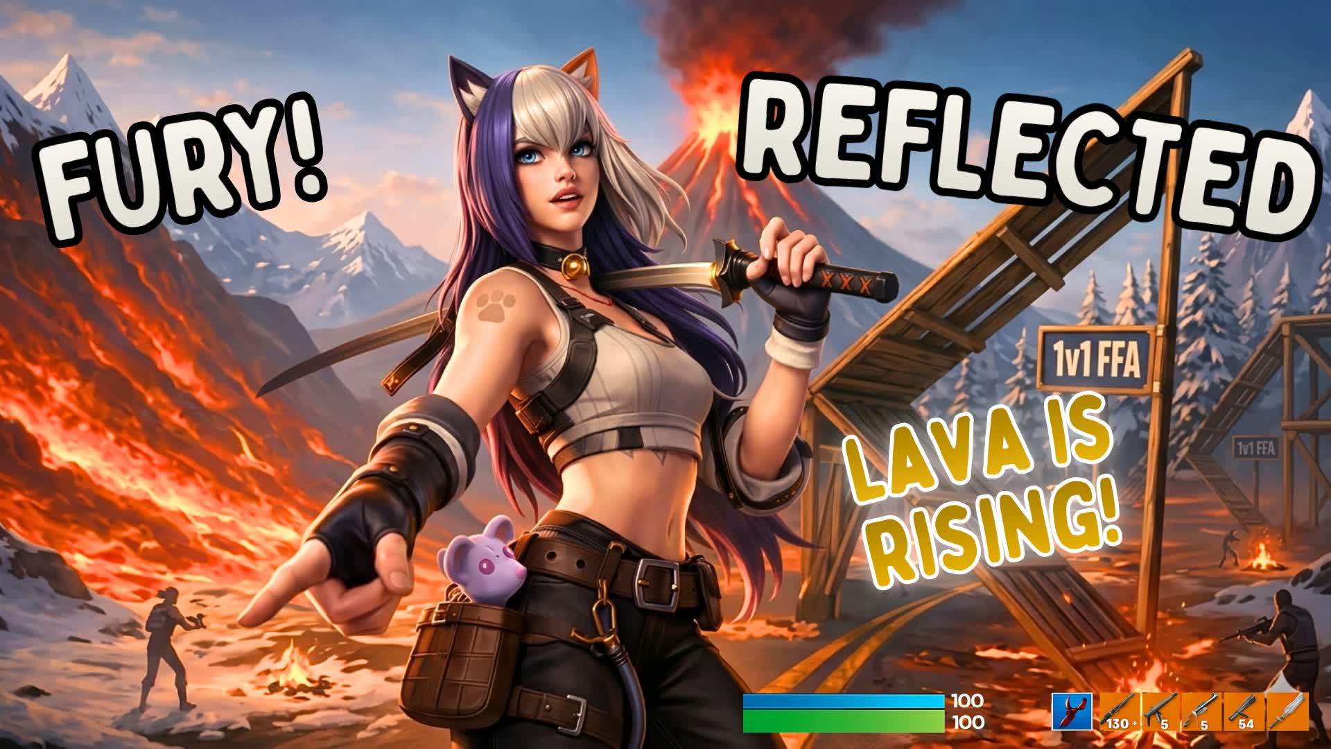 REFLECTED FURY!🔥 FFA Floor Is Lava 1v1