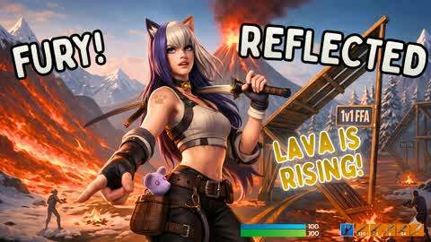 REFLECTED FURY!🔥 FFA Floor Is Lava 1v1
