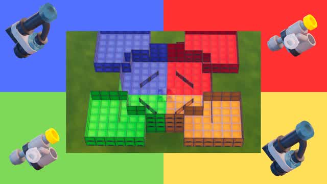 Capture 1 – RED vs BLUE vs GREEN vs YELLOW Brick War