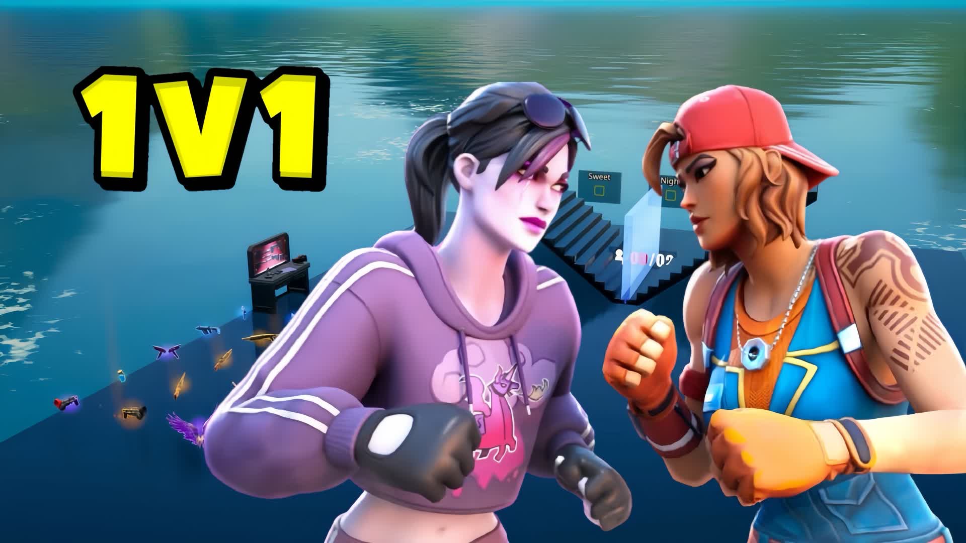 1v1 buliding fight ⭐⭐️