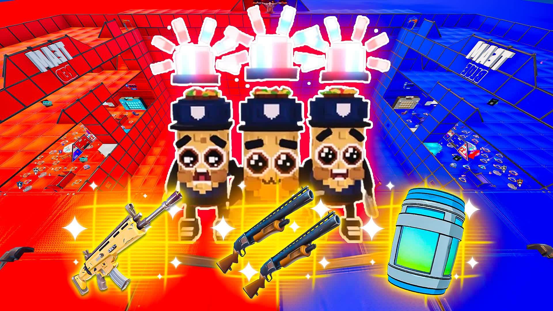 LA POLIZIA BRAINROT RED VS BLUE🔴🔵🧠