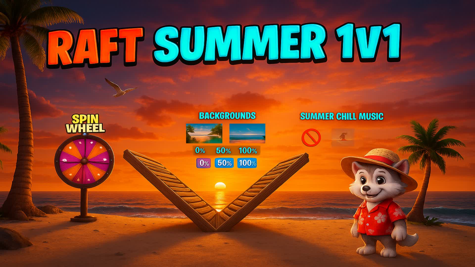 🏝️RAFT SUMMER 1V1🏝️