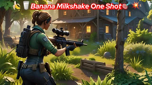 🍌🥛Banana Milkshake One Shot🎯💥