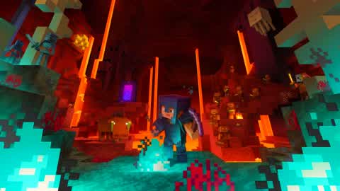RED VS BLUE 🔴🔵 BLOCK WORLD!