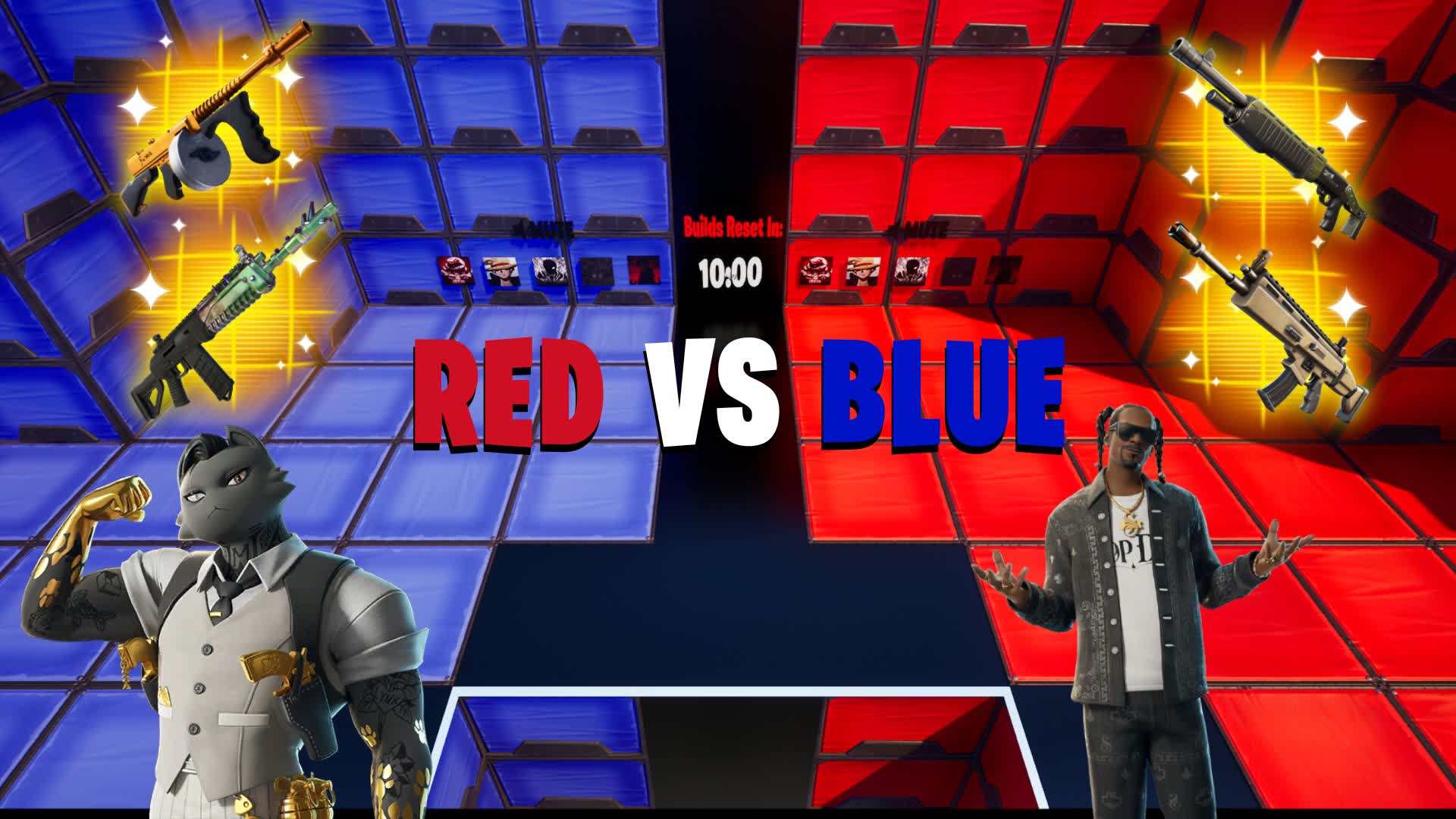 REMIX RED VS BLUE THE PIT  🔴🔵
