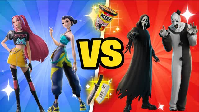 TERROR VS KPOP RED VS BLUE🔴🔵