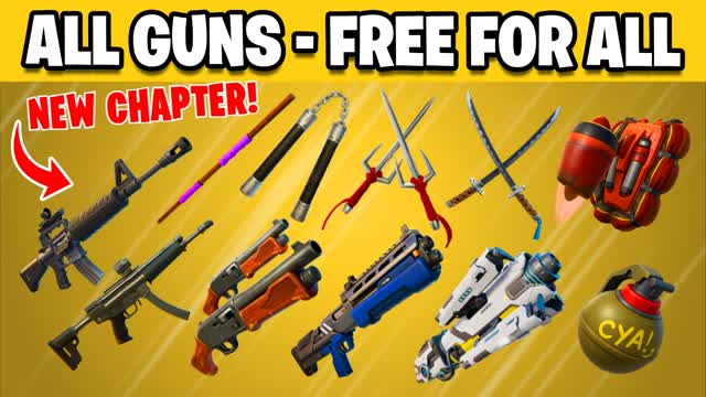 TMNT ⭐ALL GUNS - FREE FOR ALL (ALL CARS) 4738-0937-6118 by