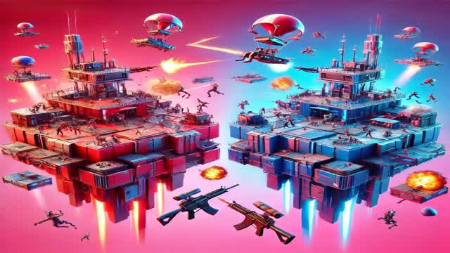 CAPTURE THE FLAG | RED VS BLUE ISLAND