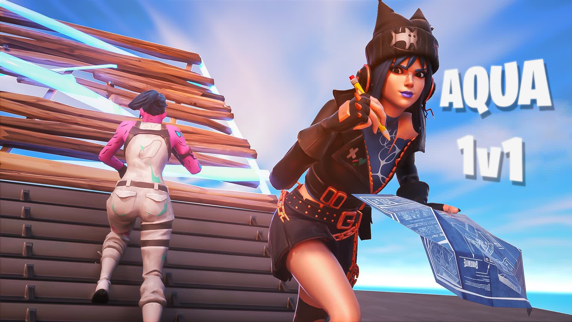 AQUA 1V1 BUILD FIGHTS
