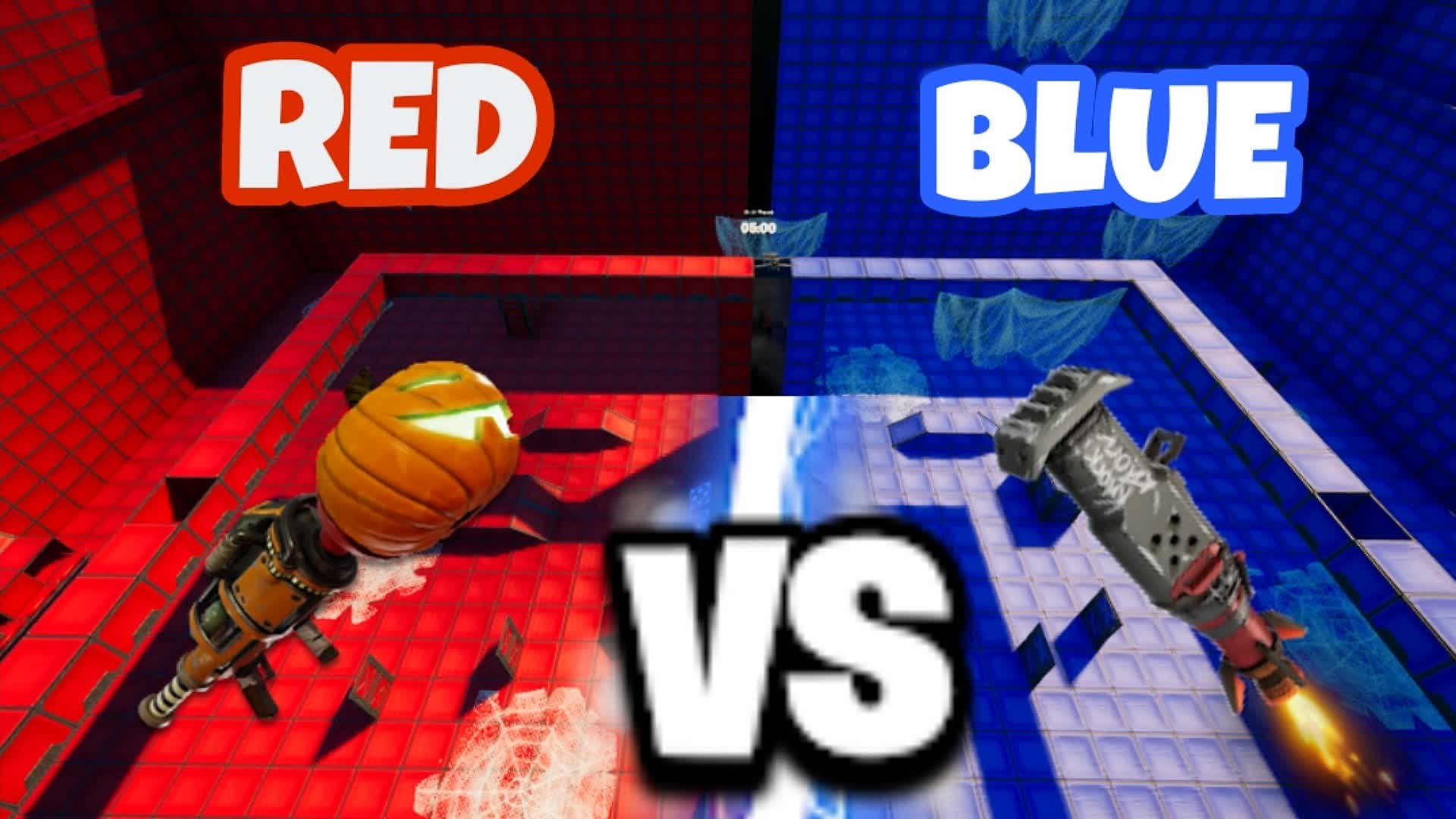 🔴RED VS BLUE🔵🎃Halloween🎃 687226646613 by h4r Fortnite Creative Map