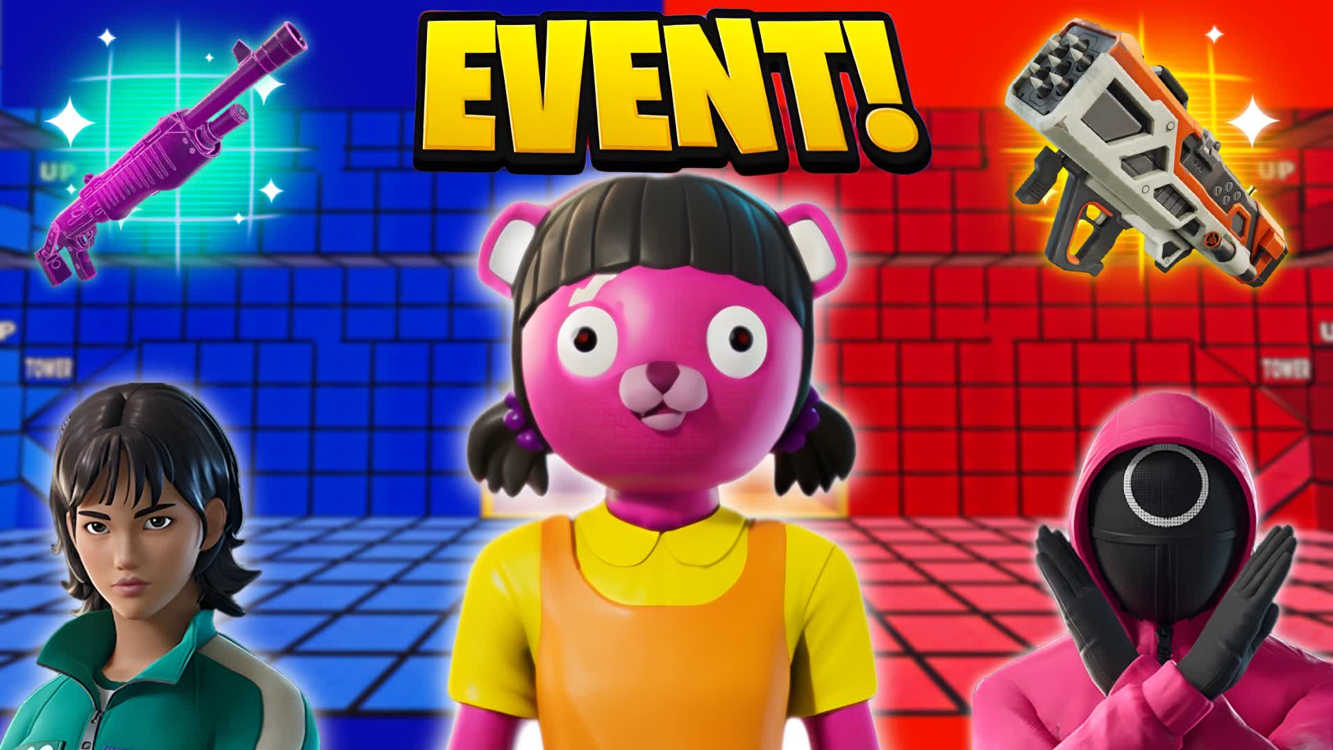 🦑PLAYERS VS GUARDS - TEAM DEATHMATCH