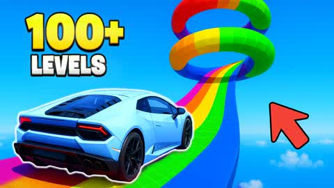 🌈MEGA OBBY CAR PARKOUR 🌈