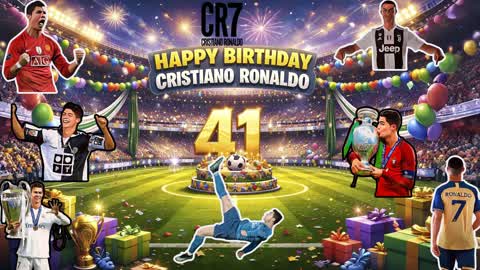 🥳 HAPPY BIRTHDAY CRISTIANO RONALDO 🎂