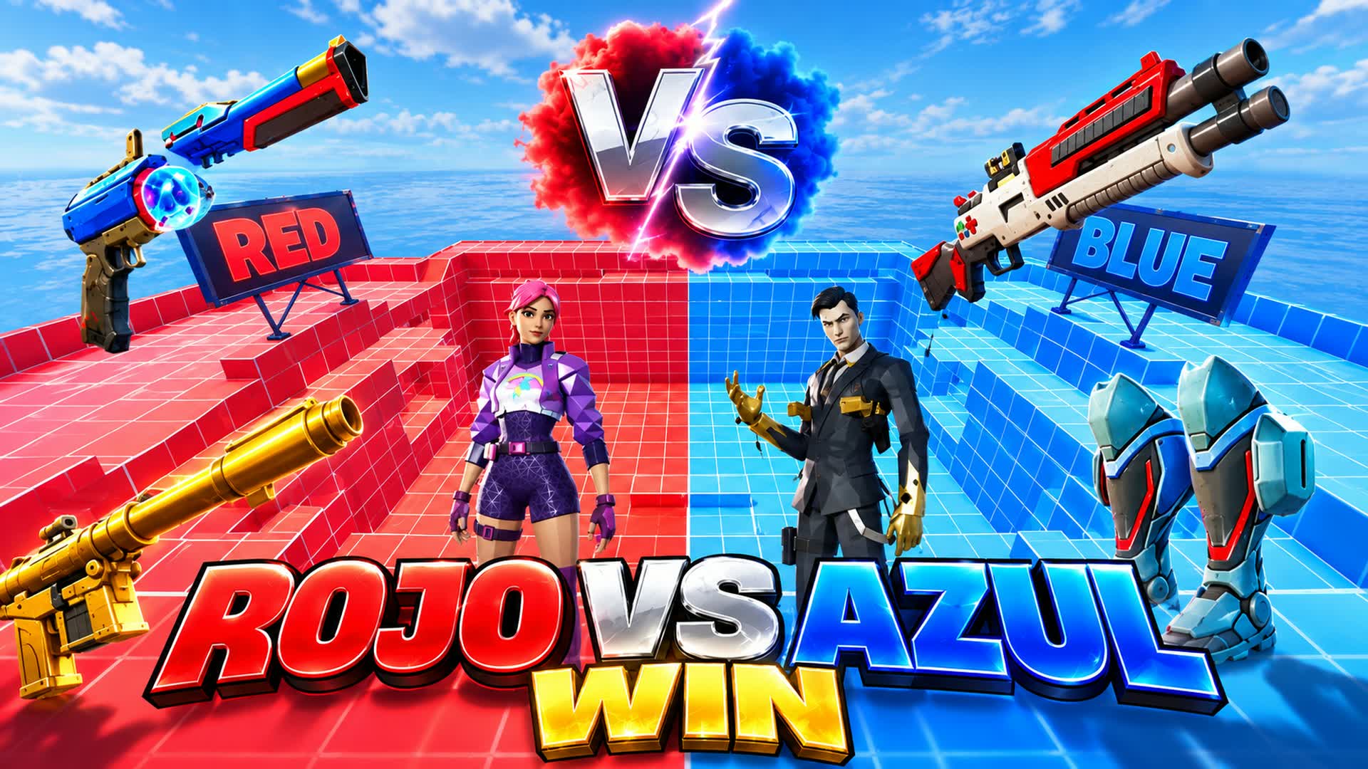 ROJO vs AZUL WIN