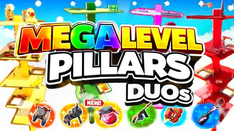 MEGA LEVEL PILLARS Duos -LAVA FLOOR WARS