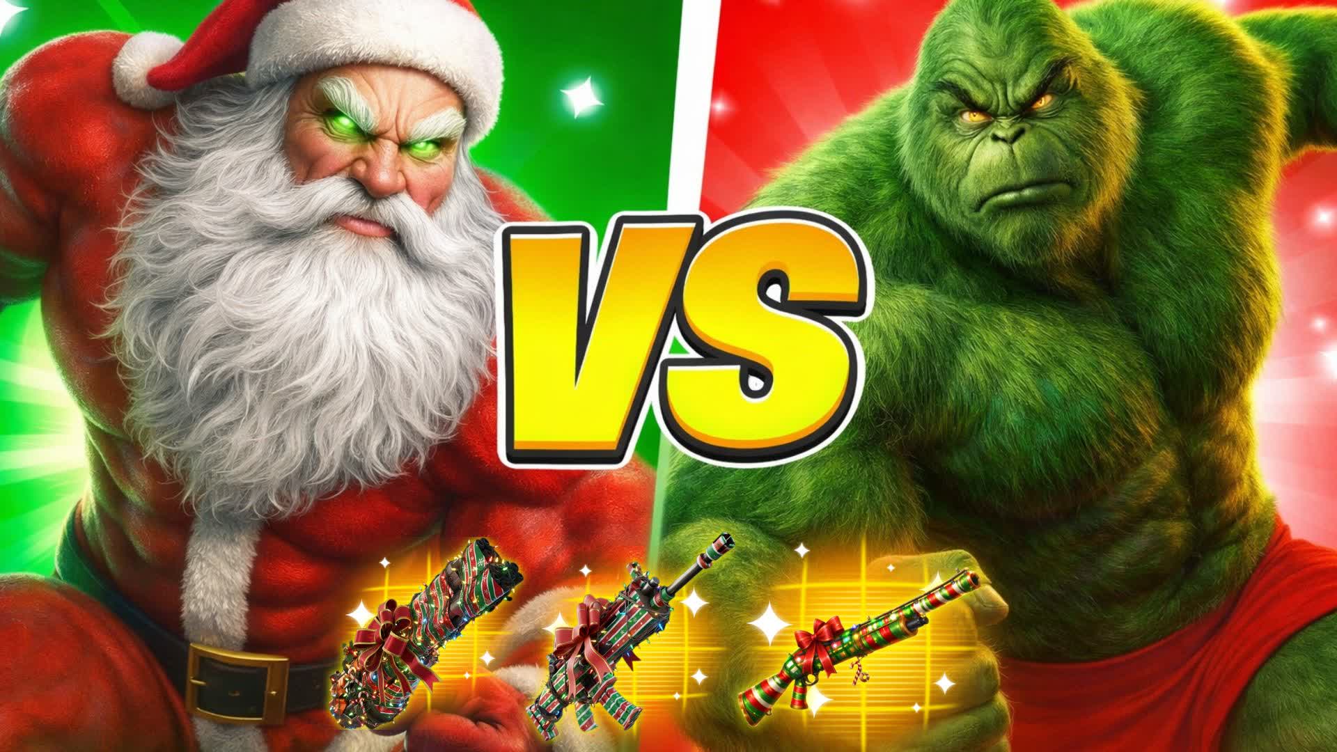 SANTA VS THE GRINCH 🔴🔵