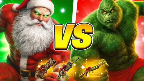 SANTA VS THE GRINCH 🔴🔵