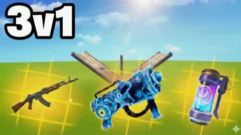 1 contra 3 en BUILDFIGHTS