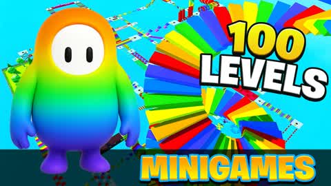 ⭐️ FALL GUYS SUPER MINIGAMES OBBY 🌈
