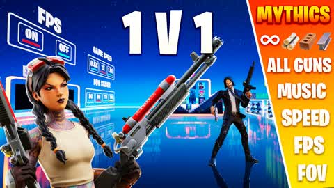 ULTIMATE 1V1 🔥 ALL GUNS + MYTHICS 🚀