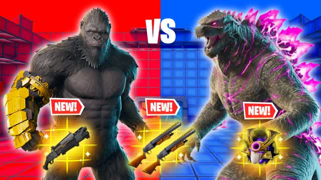 GODZILLA VS KONG RED VS BLUE 🔴🔵