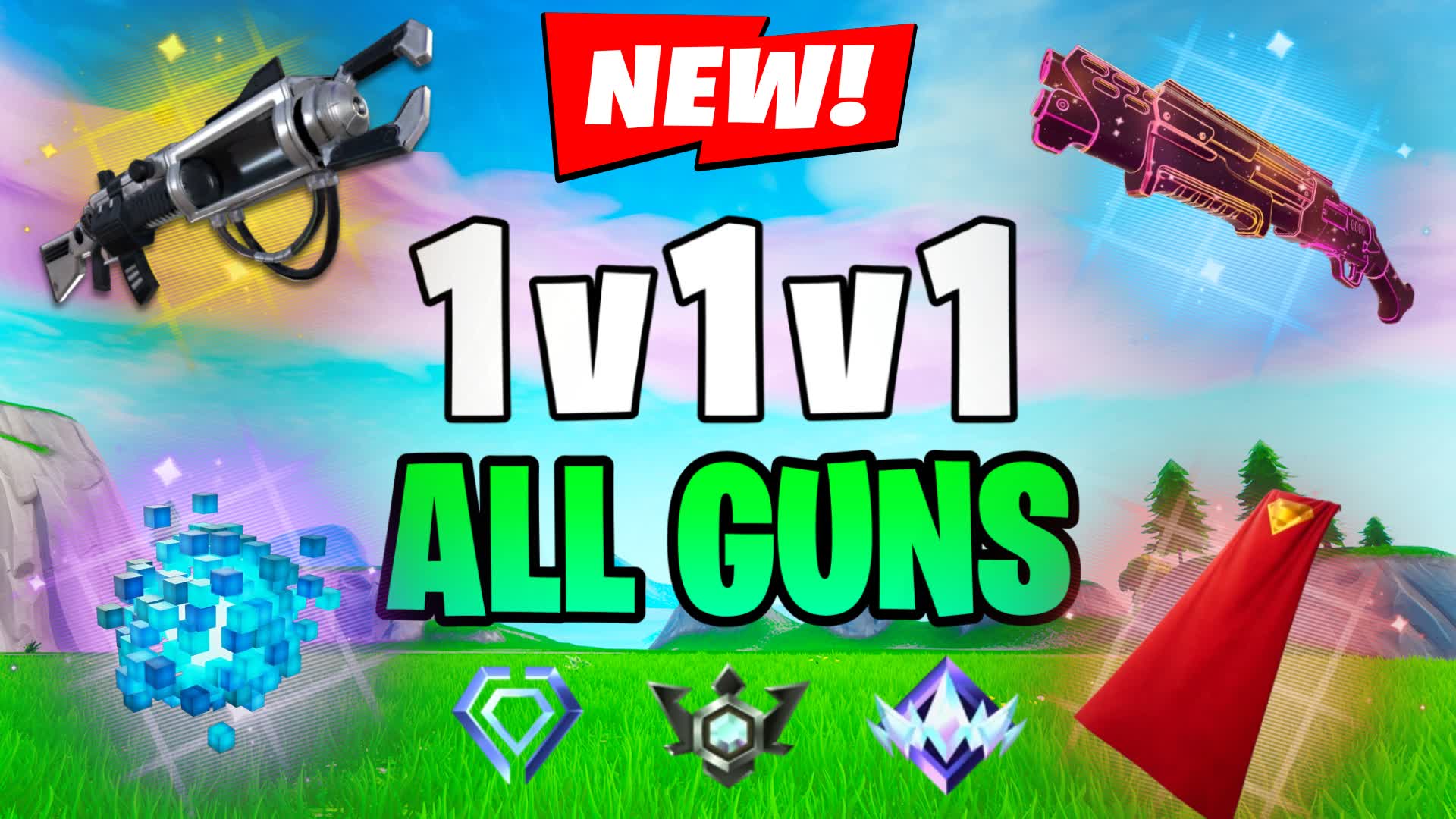 1V1V1 ALL GUNS REALISTICS FFA (RANKED)