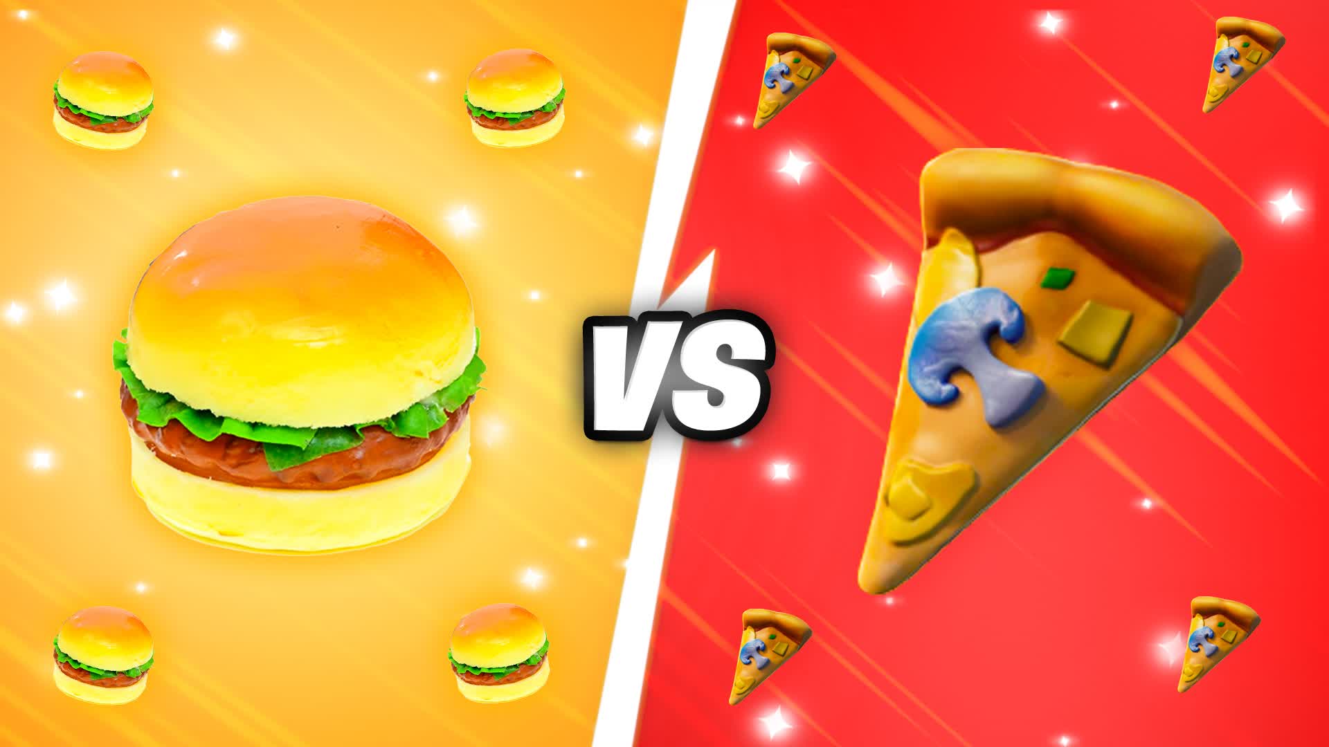 🍔 BURGER VS PIZZA 🍕 086076216778 by stennofn Fortnite Creative Map