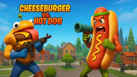 🍔 CHEESE BURGER vs HOT DOG 🌭 FOOD WAR