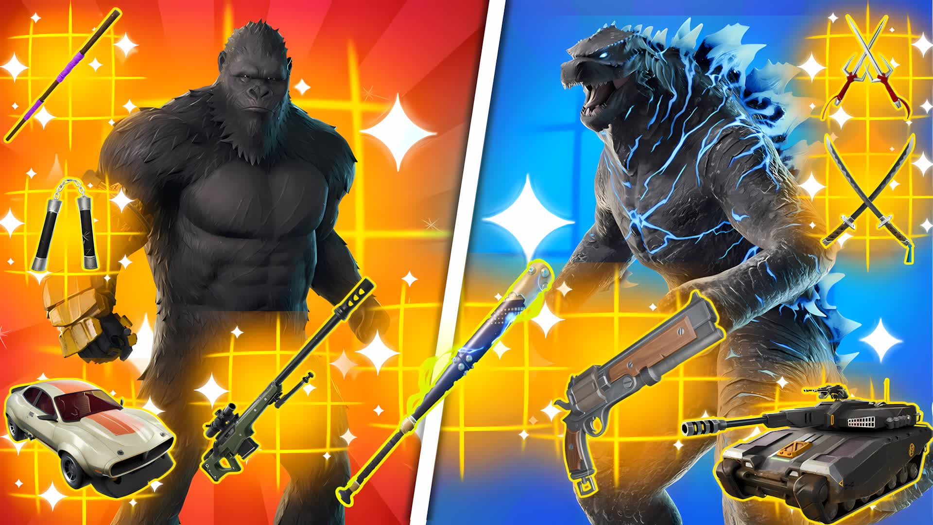 TMNT GODZILLA VS KONG 🔴🔵