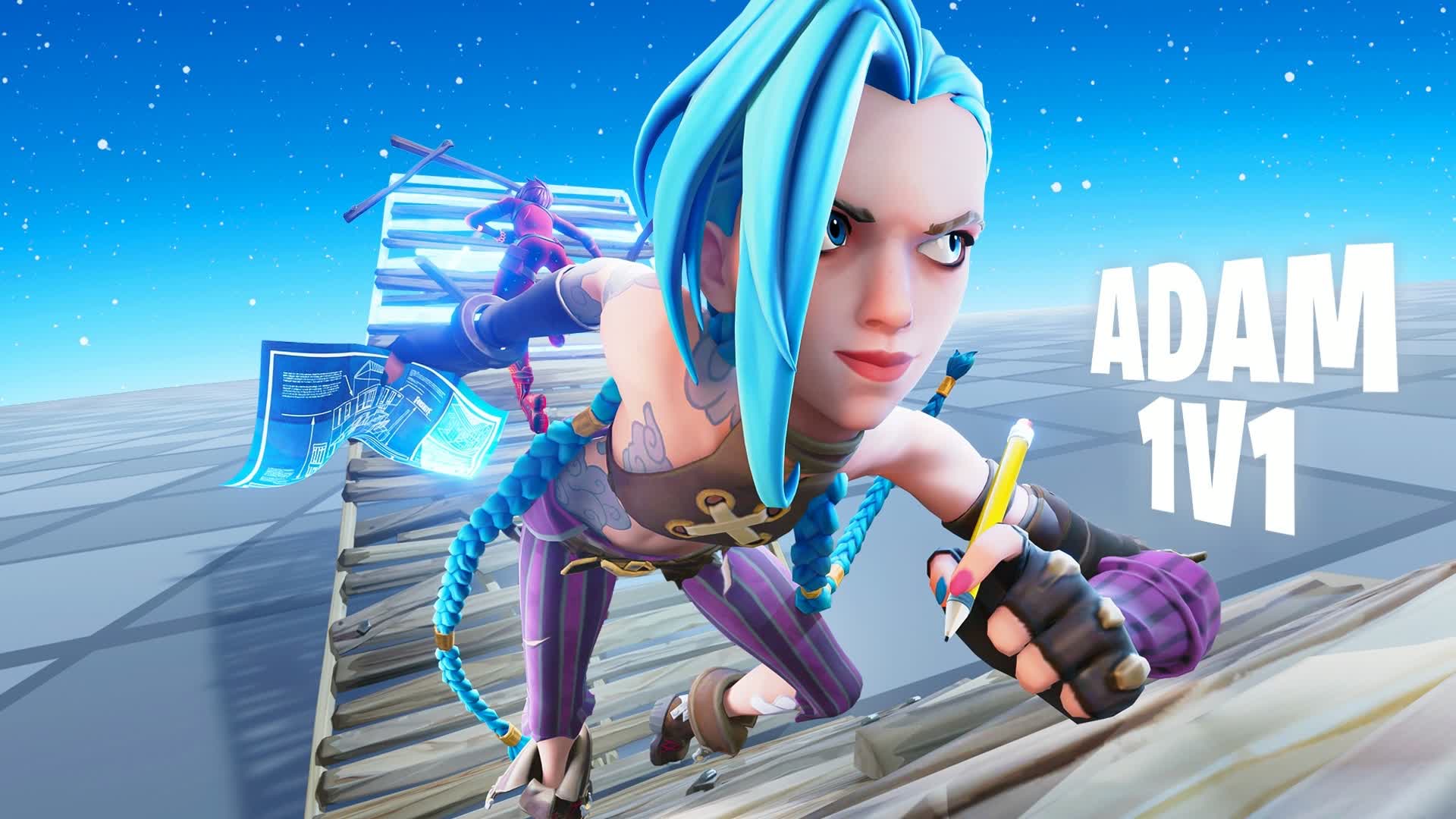 ADAM 1V1 BUILD FIGHT (200 PUMPS)